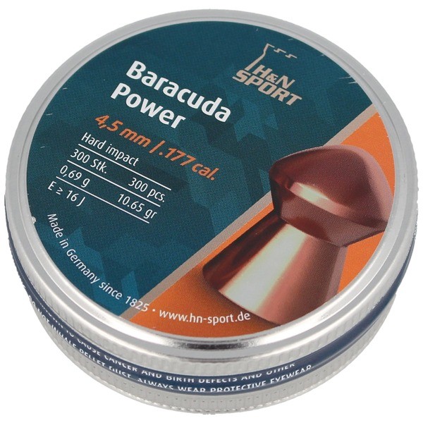 Пули пневматические H&N Baracuda Power. Кал. 4.5 мм. Вес - 0.69 г - купить в Киеве