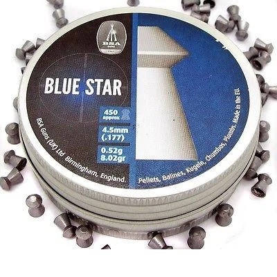 Пули BSA Blue Star. Кал. 4.5 мм. Вес - 0.52 г. (450шт.) - купить в Киеве